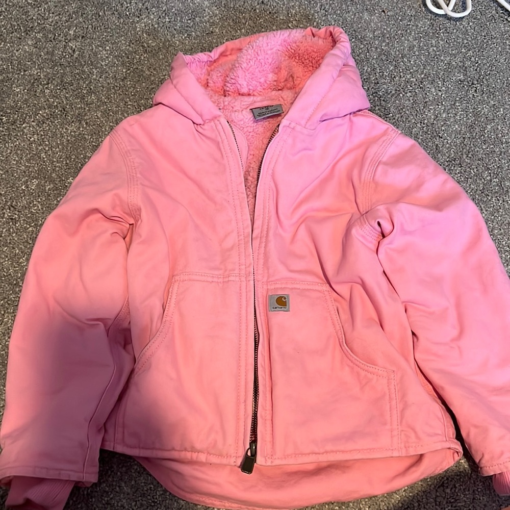 Pink Carhartt coat size 6 (XS)